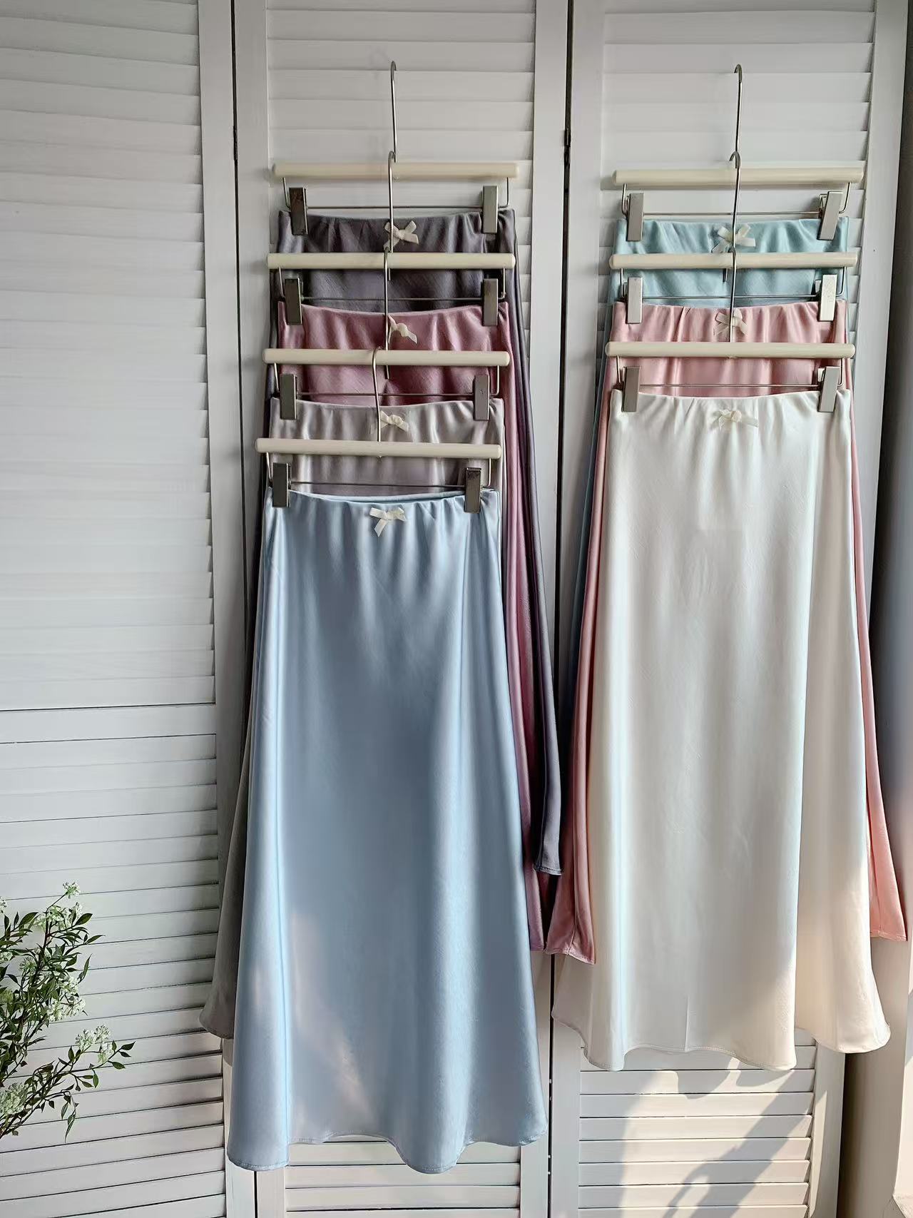 HELLO MILK TEE- 86009 拼接半裙