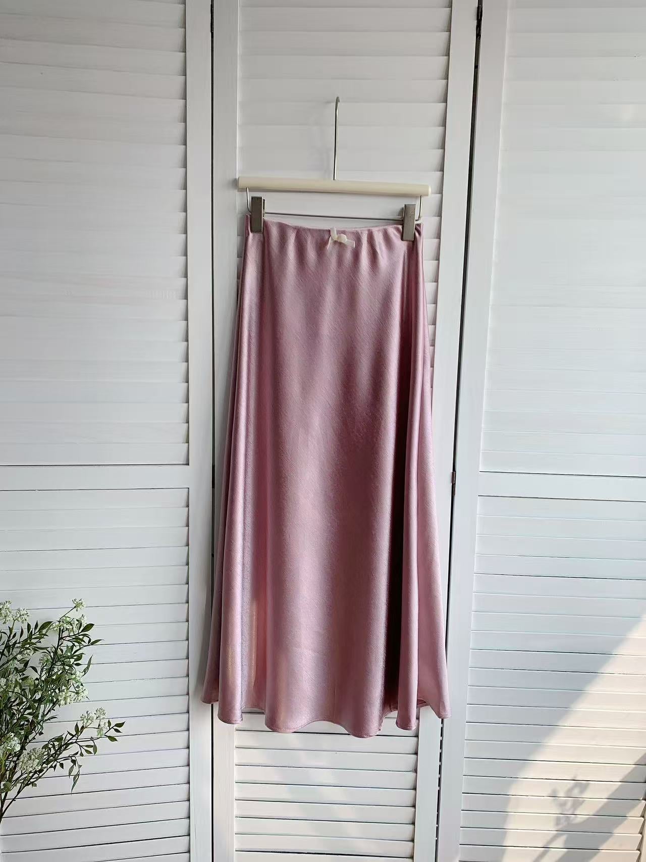 HELLO MILK TEE- 86009 拼接半裙