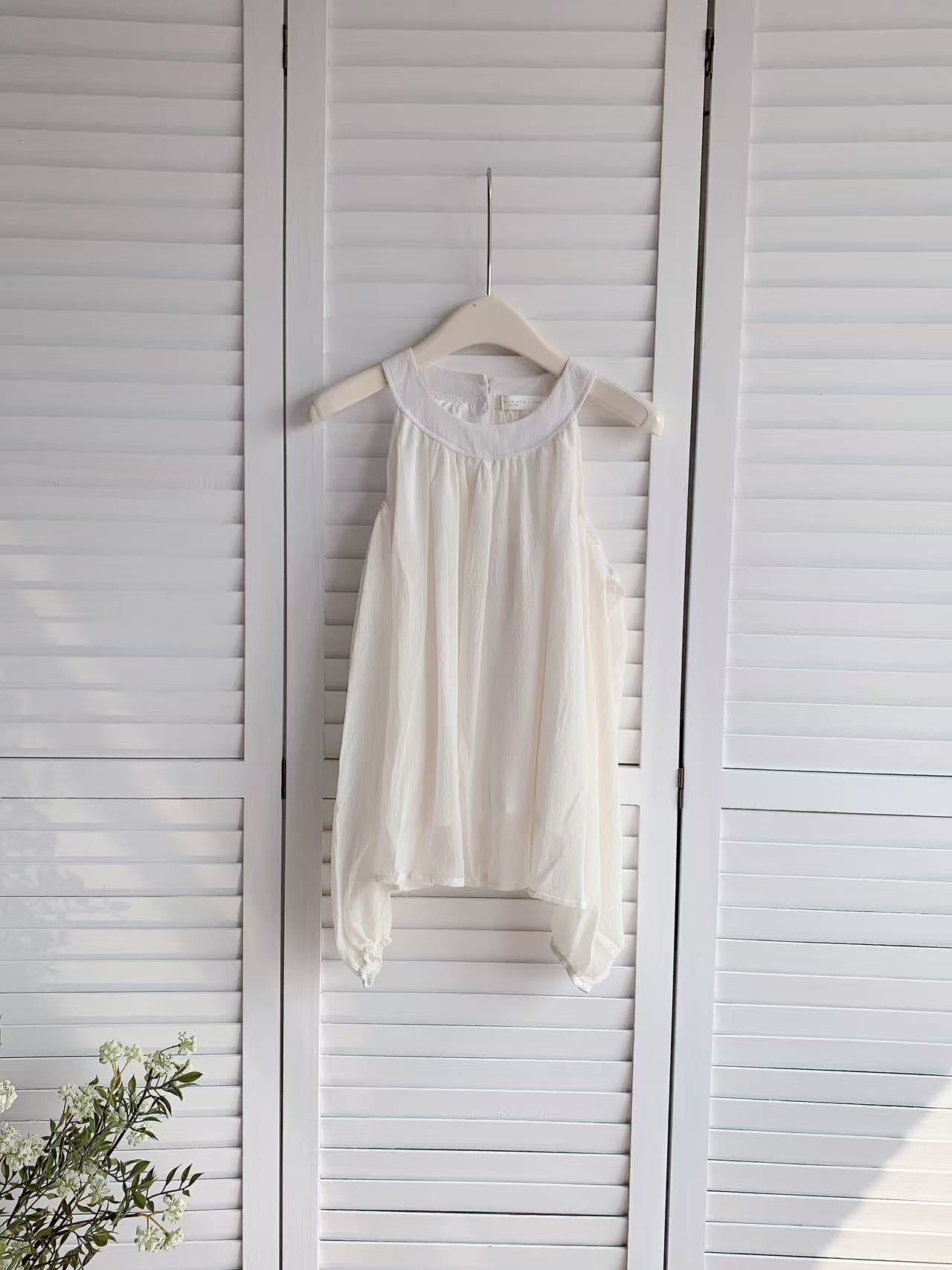 HELLO MILK TEE- 86066 露肩上衣