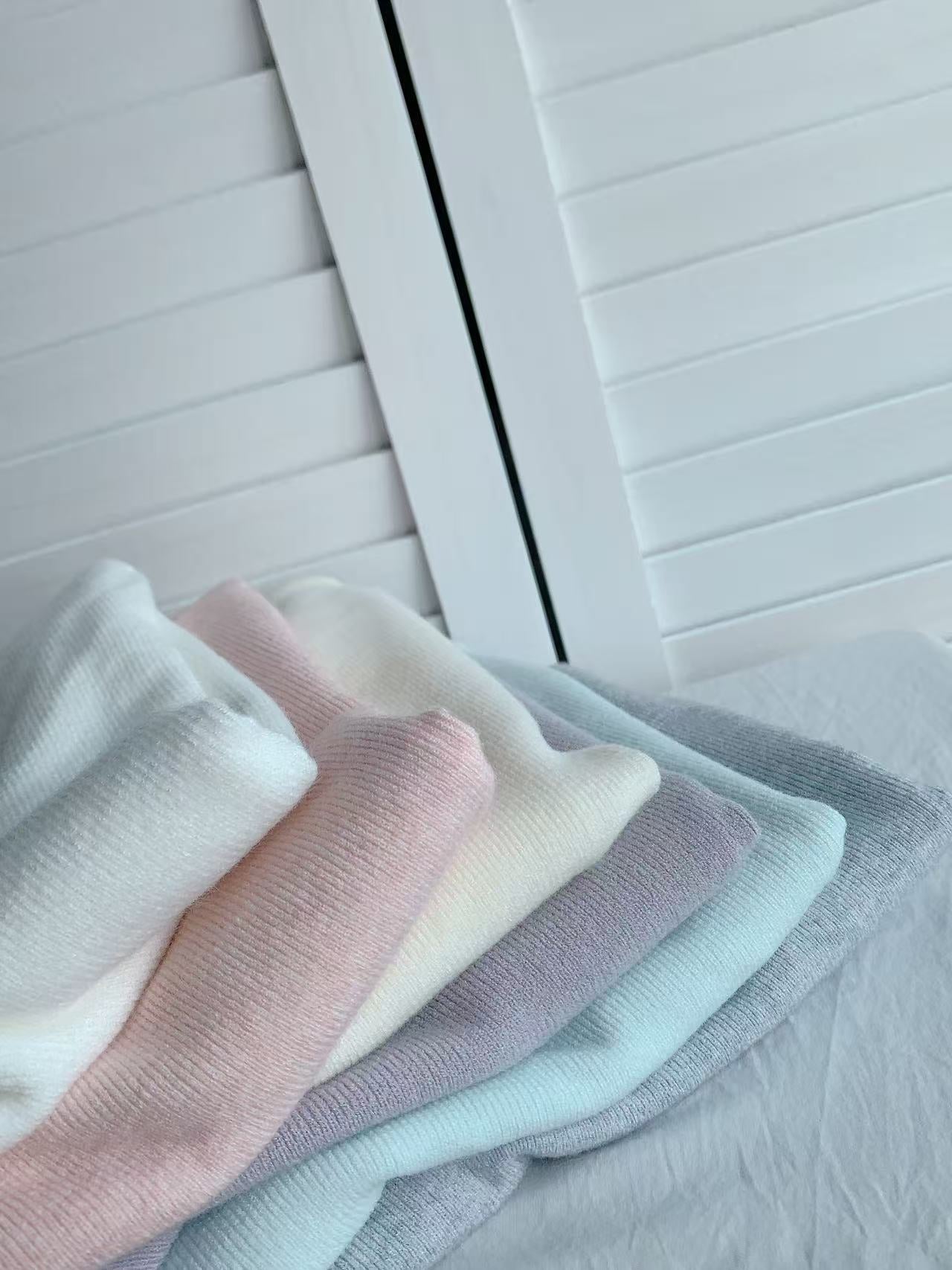 HELLO MILK TEE- 86054 高領短袖