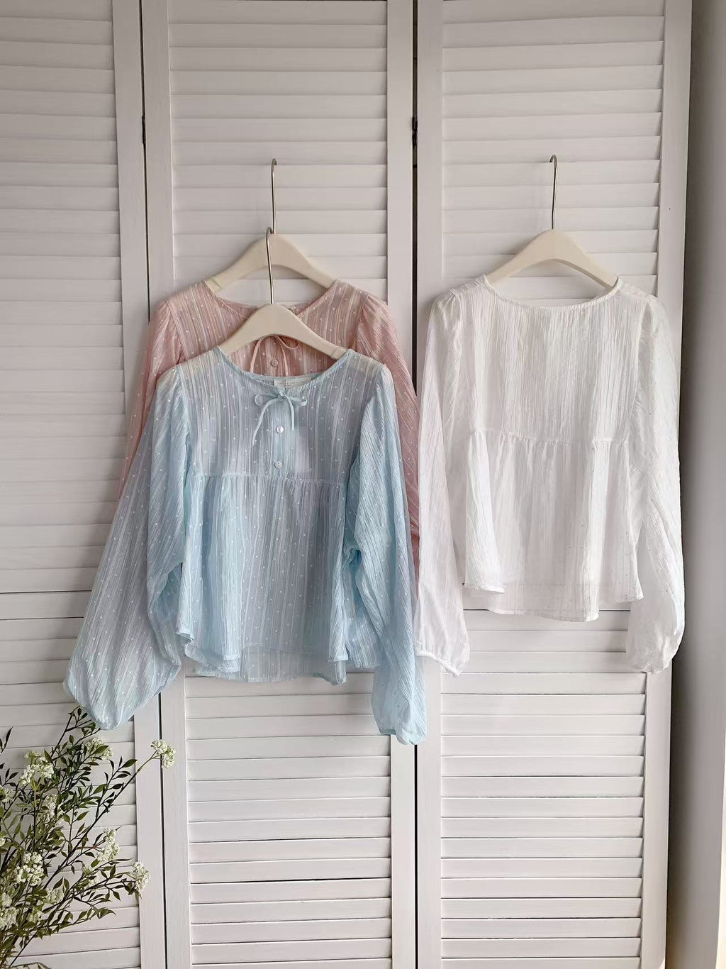 HELLO MILK TEE- 86092 綁帶小衫