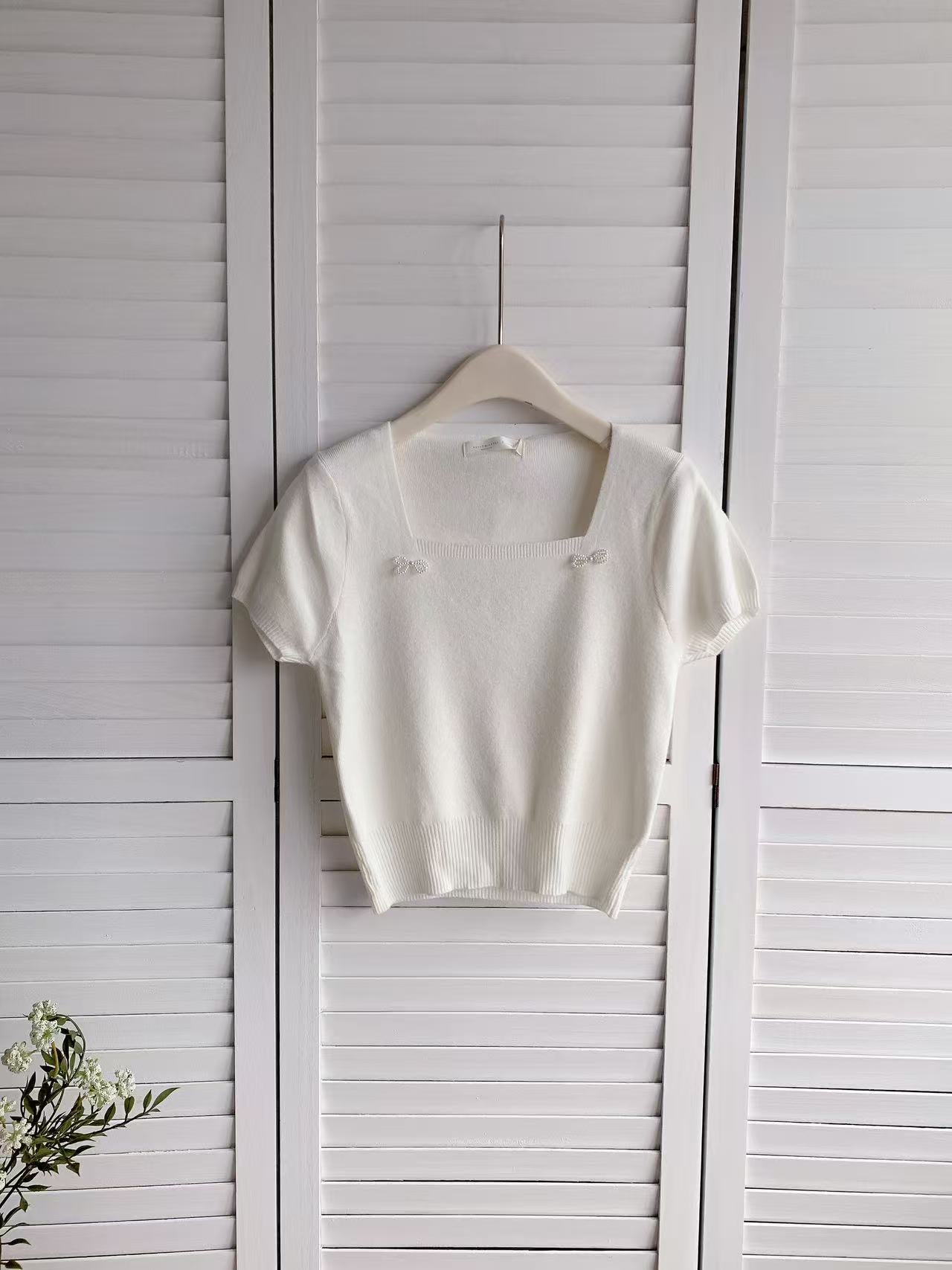 HELLO MILK TEE- 85993 簡約小衫