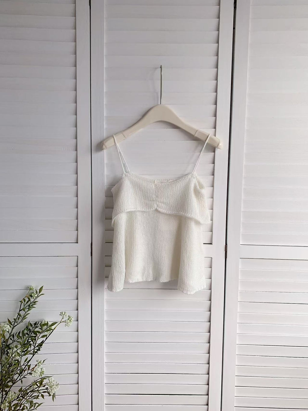 HELLO MILK TEE- 86125 針織吊帶