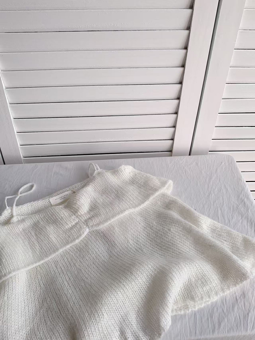 HELLO MILK TEE- 86125 針織吊帶