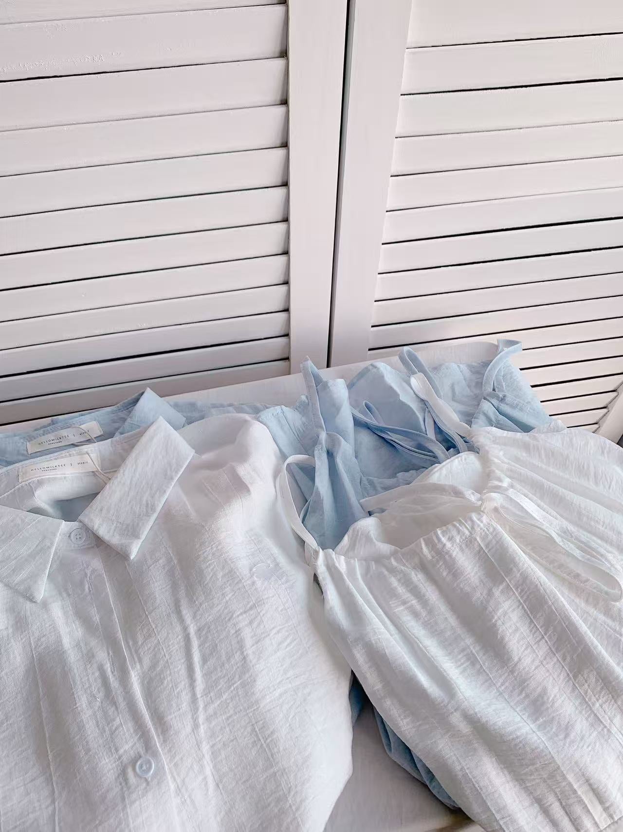 HELLO MILK TEE- 86043 襯衣套裝