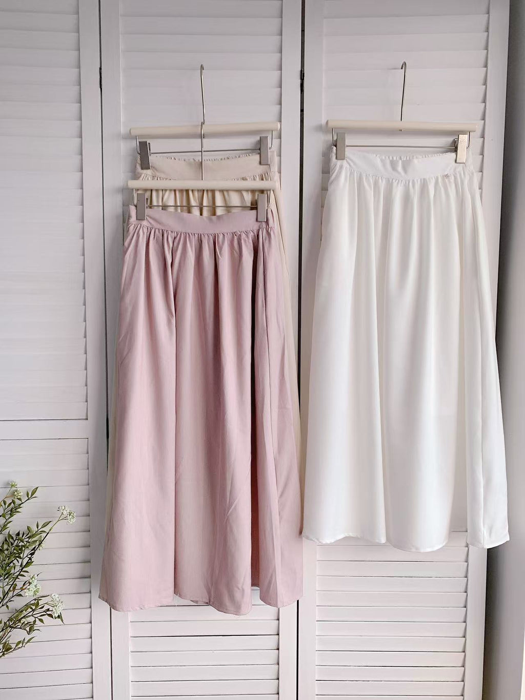 HELLO MILK TEE- 86100 淨色半裙