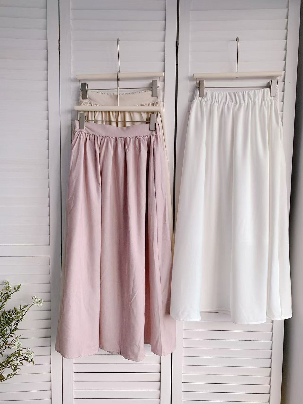 HELLO MILK TEE- 86100 淨色半裙