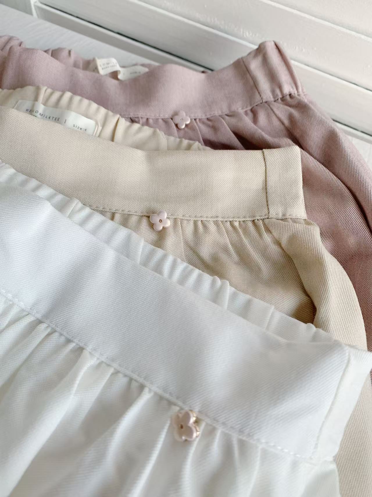 HELLO MILK TEE- 86100 淨色半裙