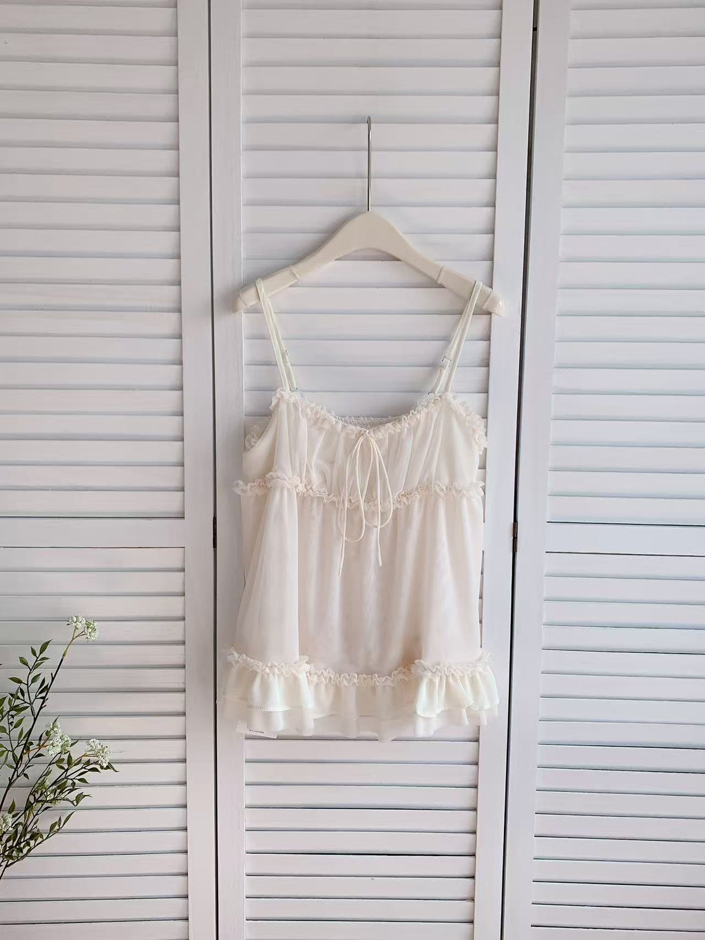 HELLO MILK TEE- 86141 韓系吊帶衫