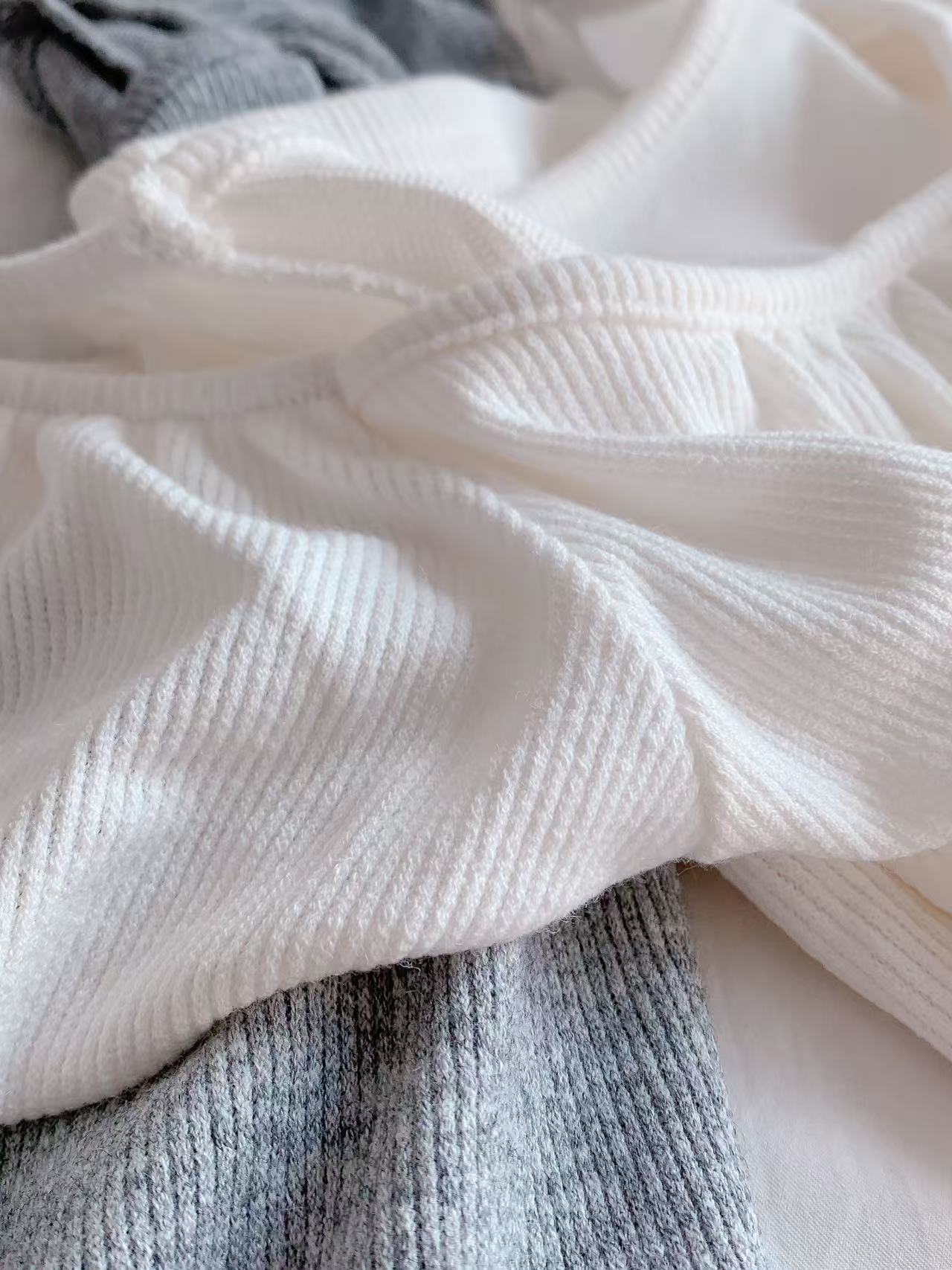 HELLO MILK TEE- 86144 綁繩小衫