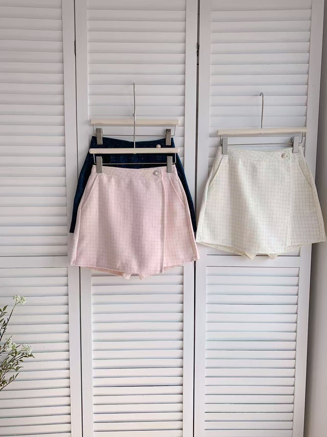 HELLO MILK TEE- 86151 口袋短裙