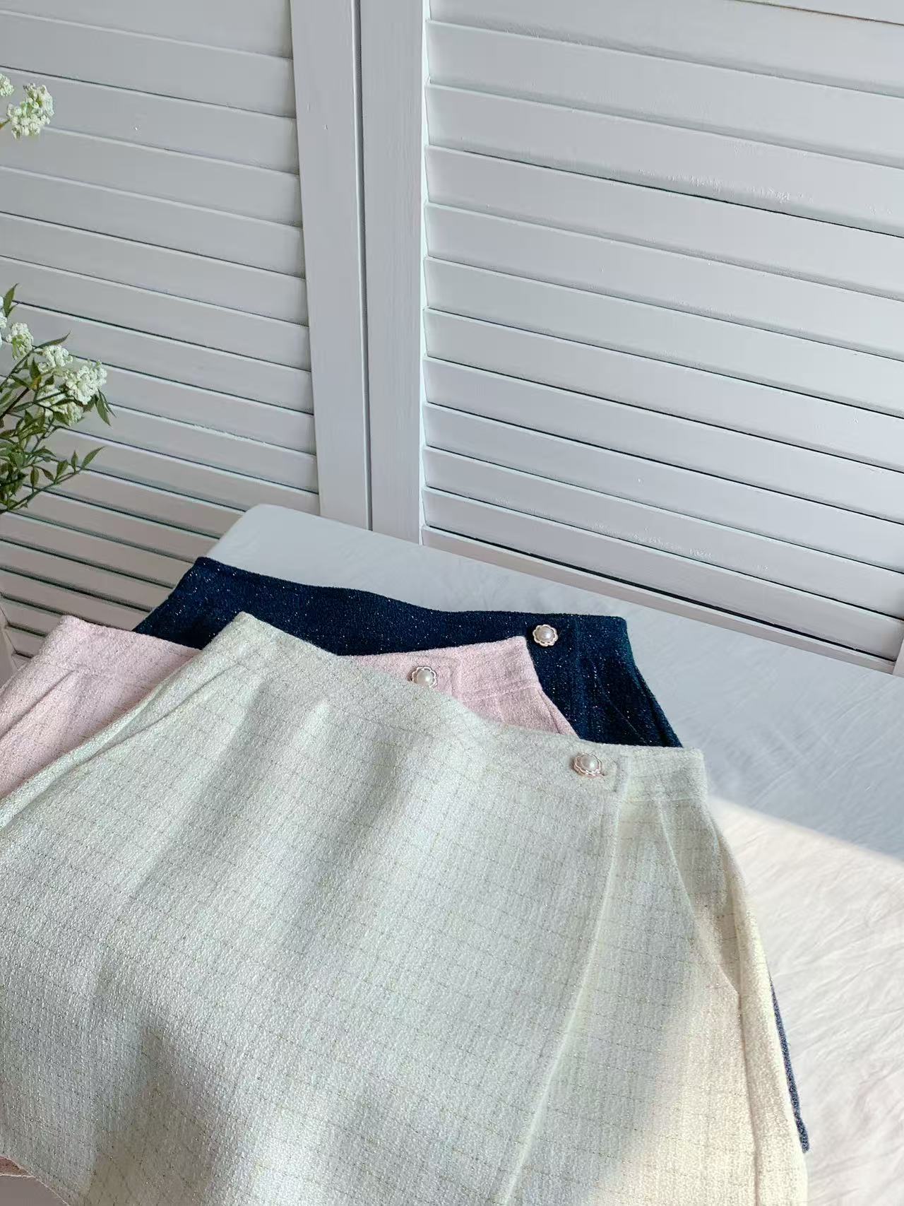 HELLO MILK TEE- 86151 口袋短裙