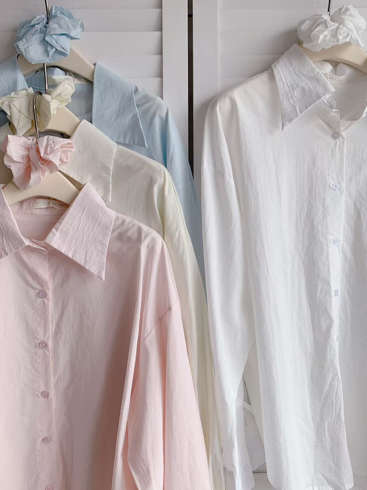 HELLO MILK TEE- 86111 翻領襯衫(配大腸圈)