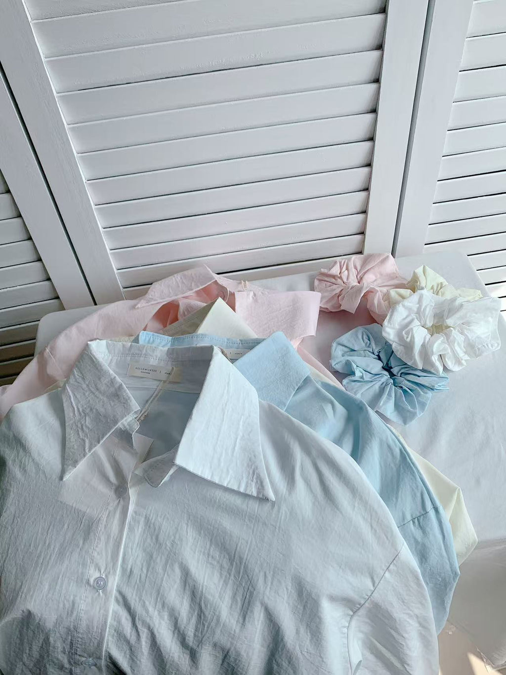 HELLO MILK TEE- 86111 翻領襯衫(配大腸圈)