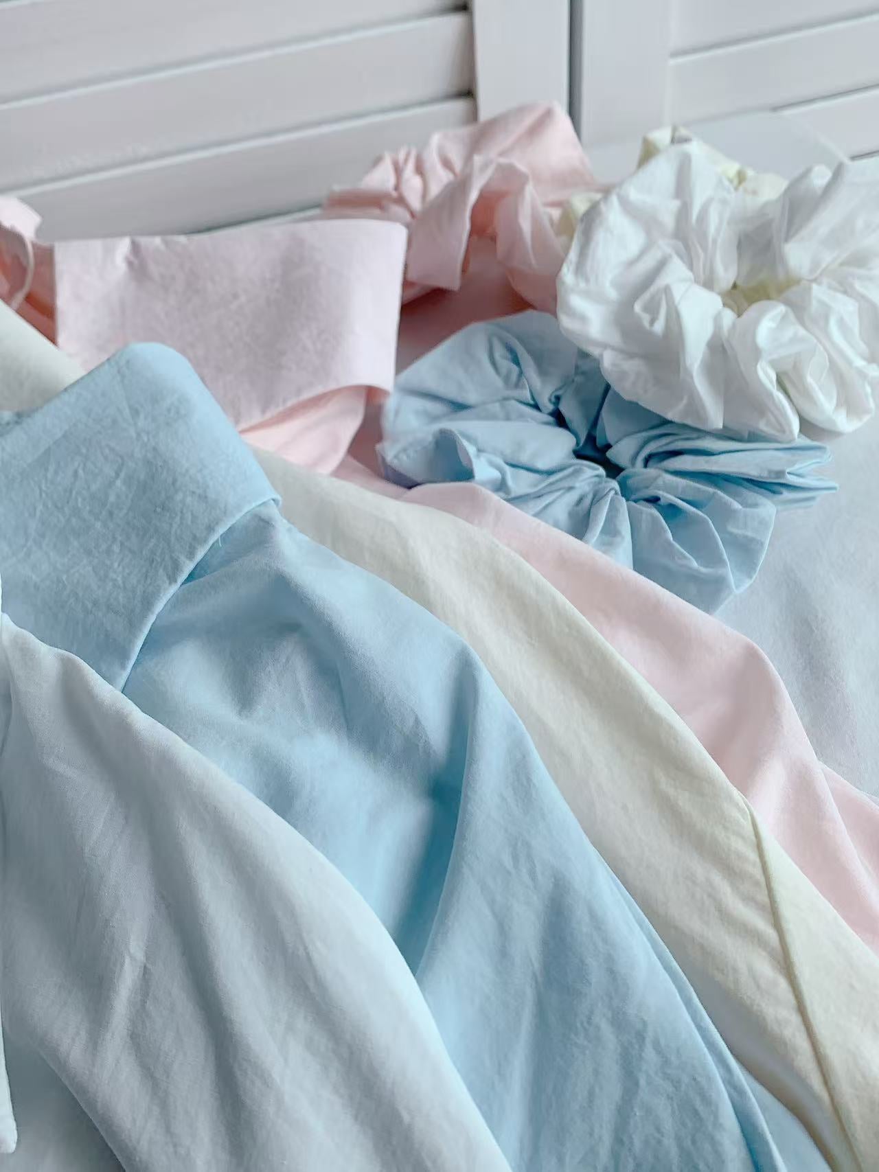 HELLO MILK TEE- 86111 翻領襯衫(配大腸圈)