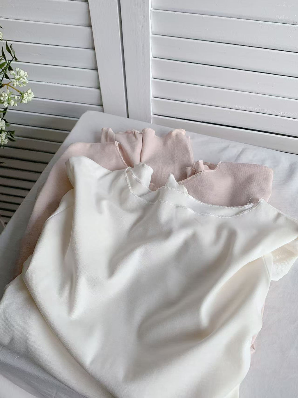 HELLO MILK TEE- 86142 圓領打底