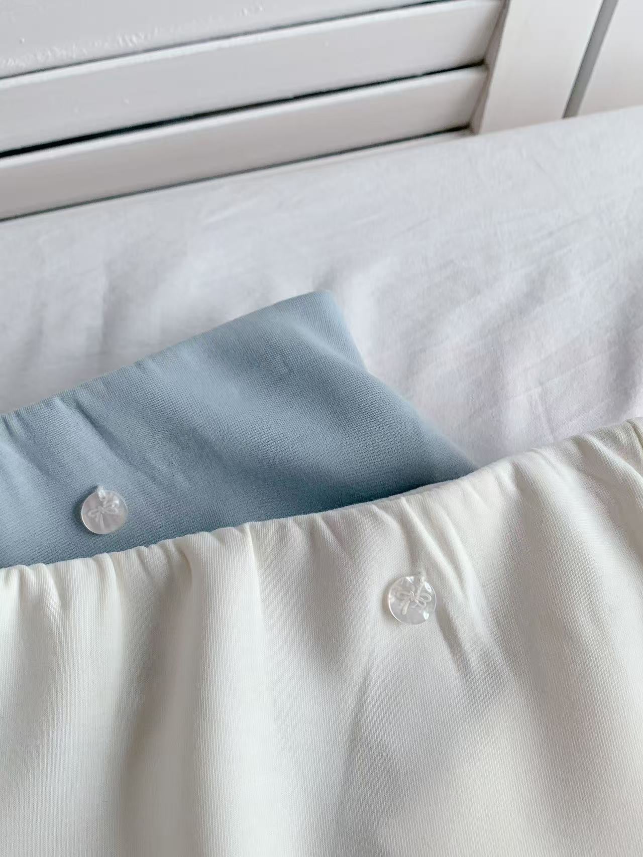 HELLO MILK TEE- 86072 純色半裙