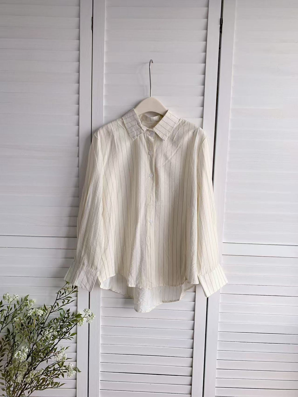 HELLO MILK TEE- 86136 條紋襯衫