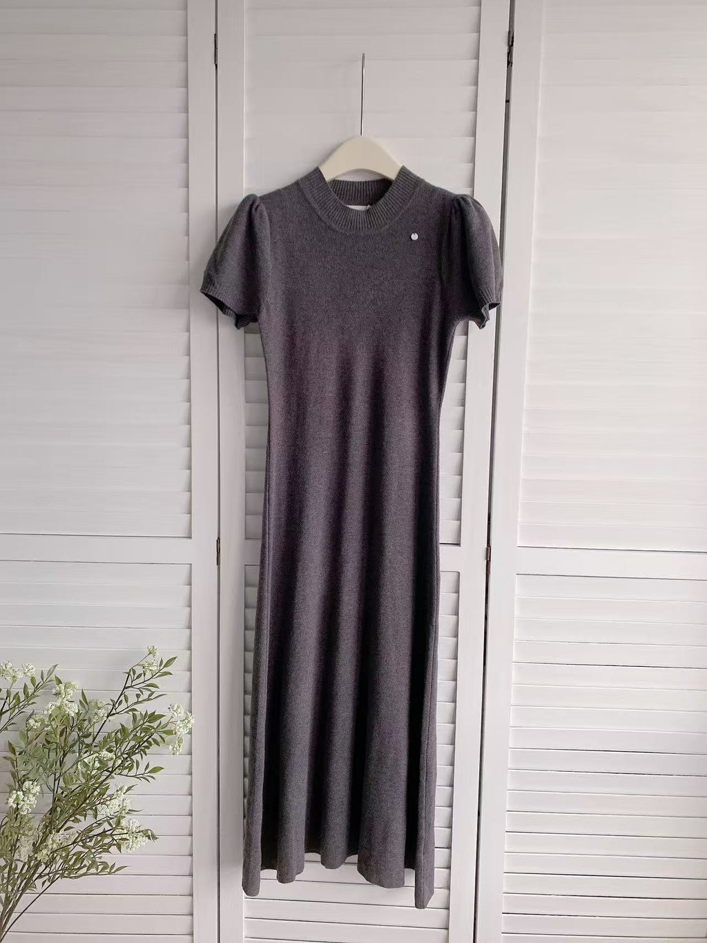 HELLO MILK TEE- 86197 圓領連衣裙