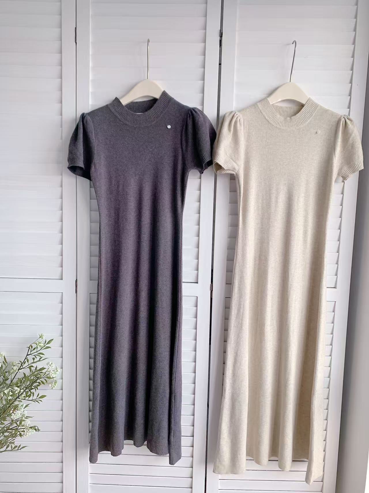 HELLO MILK TEE- 86197 圓領連衣裙