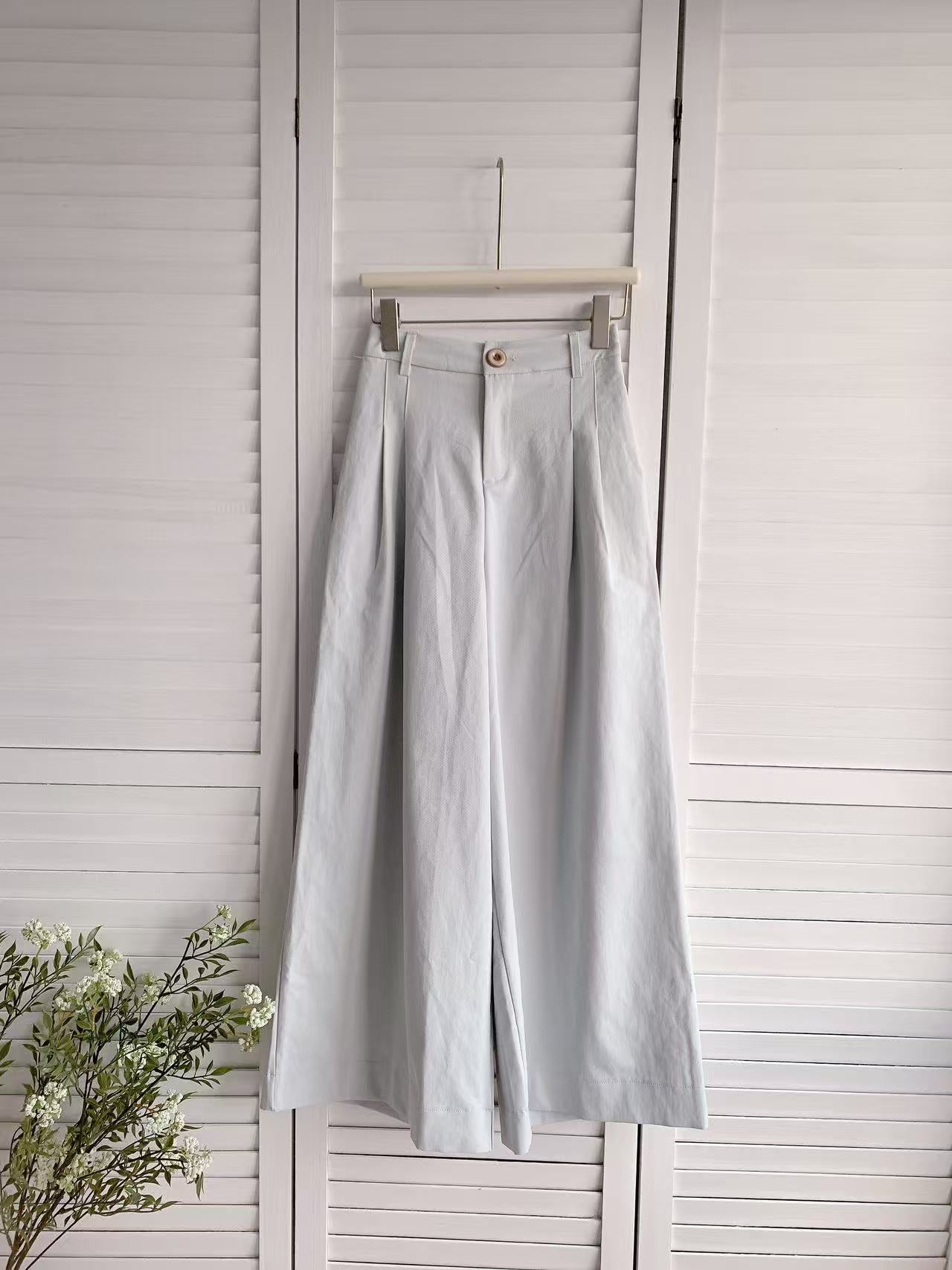 HELLO MILK TEE- 86134 紐扣長褲