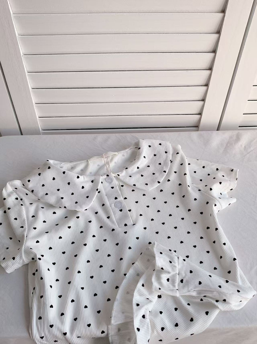 HELLO MILK TEE- 86126 娃娃領短袖