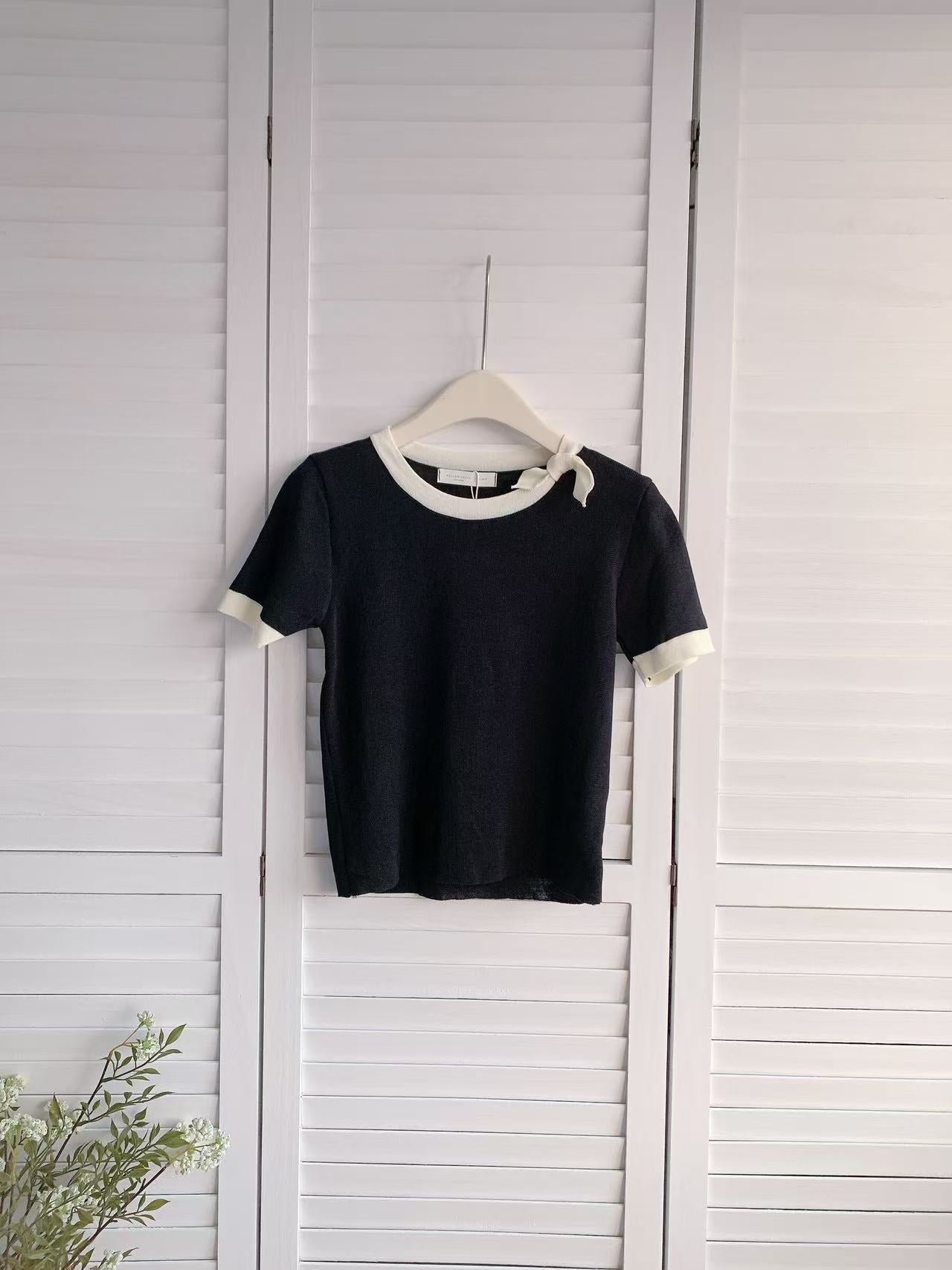 HELLO MILK TEE- 86201 針織短袖