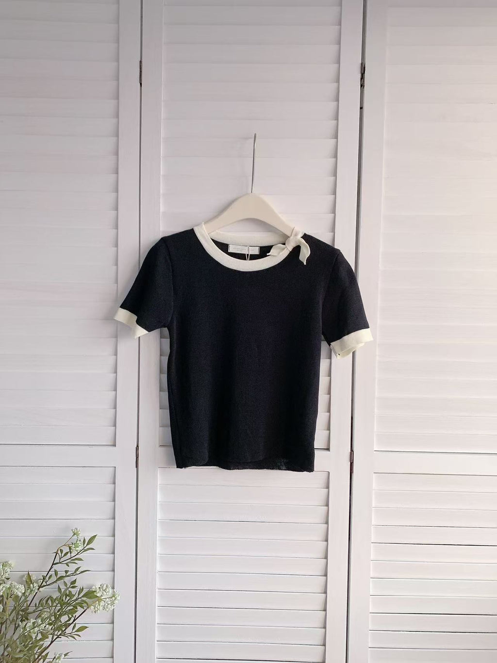 HELLO MILK TEE- 86201 針織短袖