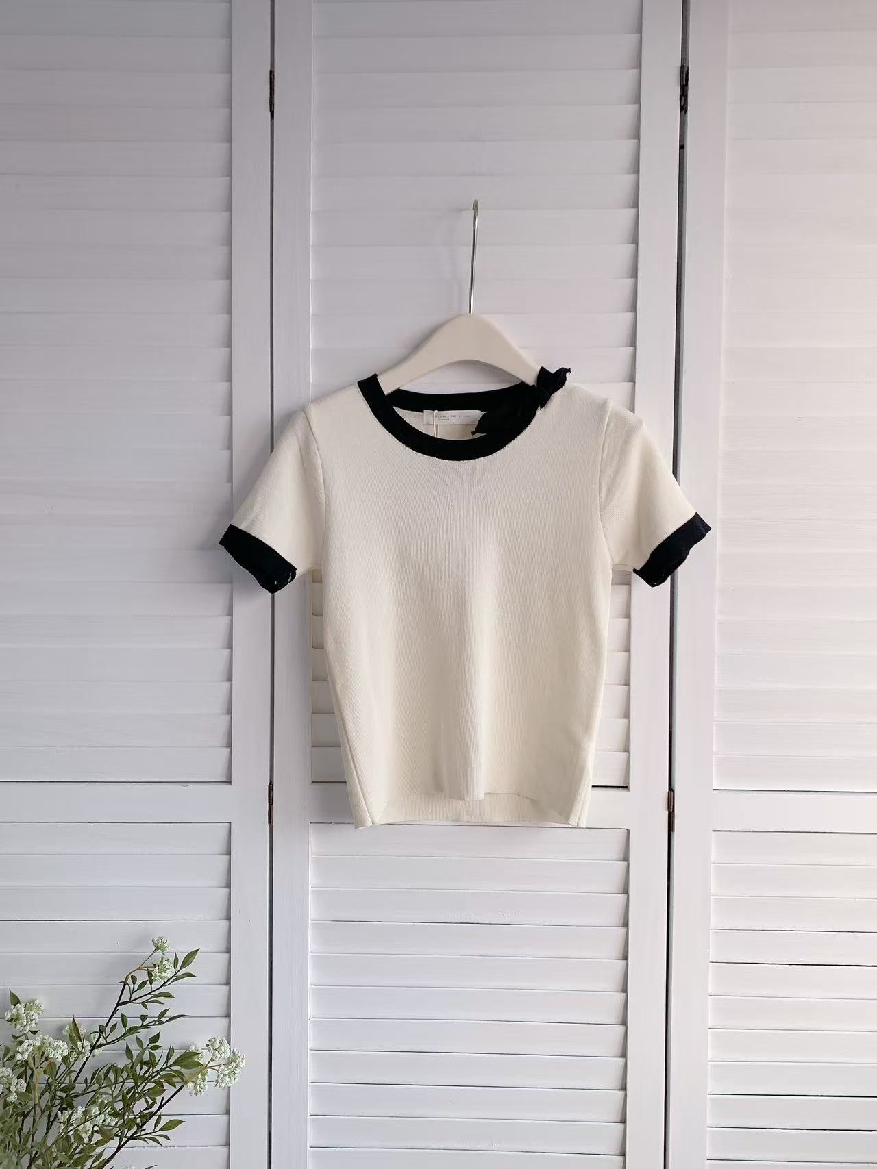 HELLO MILK TEE- 86201 針織短袖