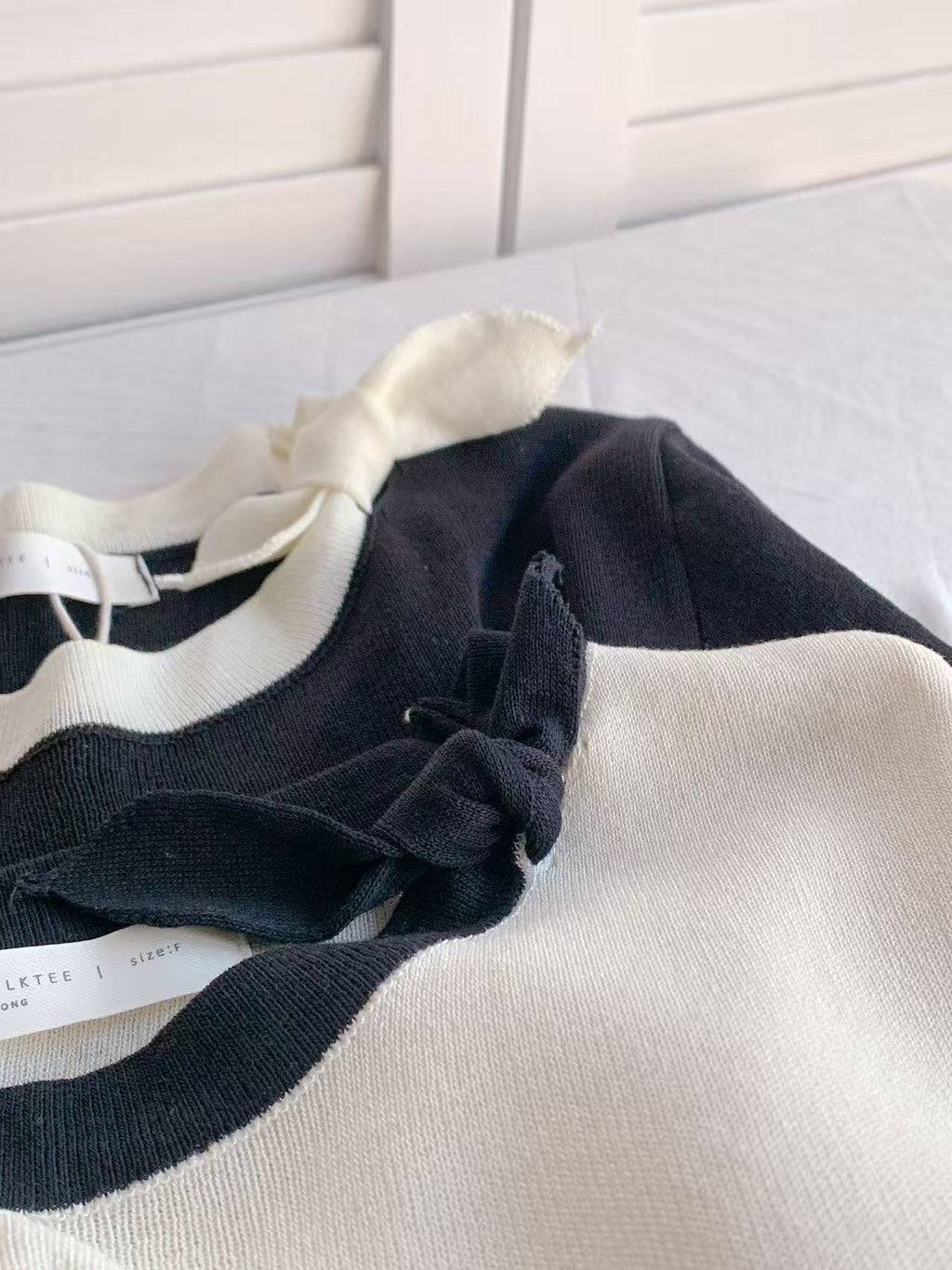 HELLO MILK TEE- 86201 針織短袖