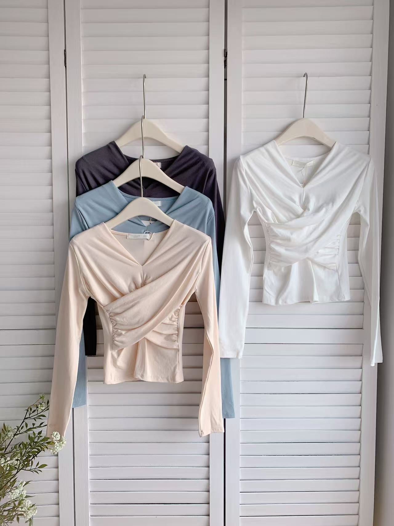 HELLO MILK TEE- 86020 法式上衣