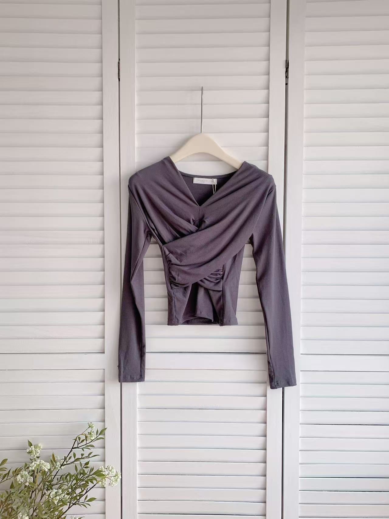 HELLO MILK TEE- 86020 法式上衣