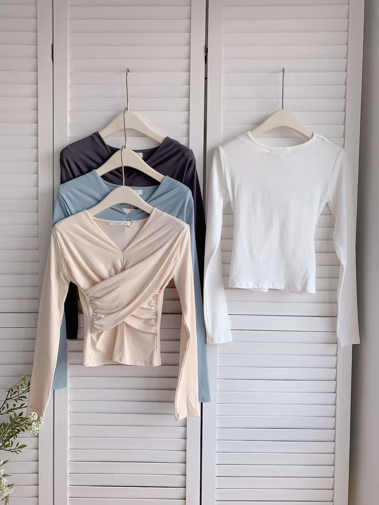 HELLO MILK TEE- 86020 法式上衣