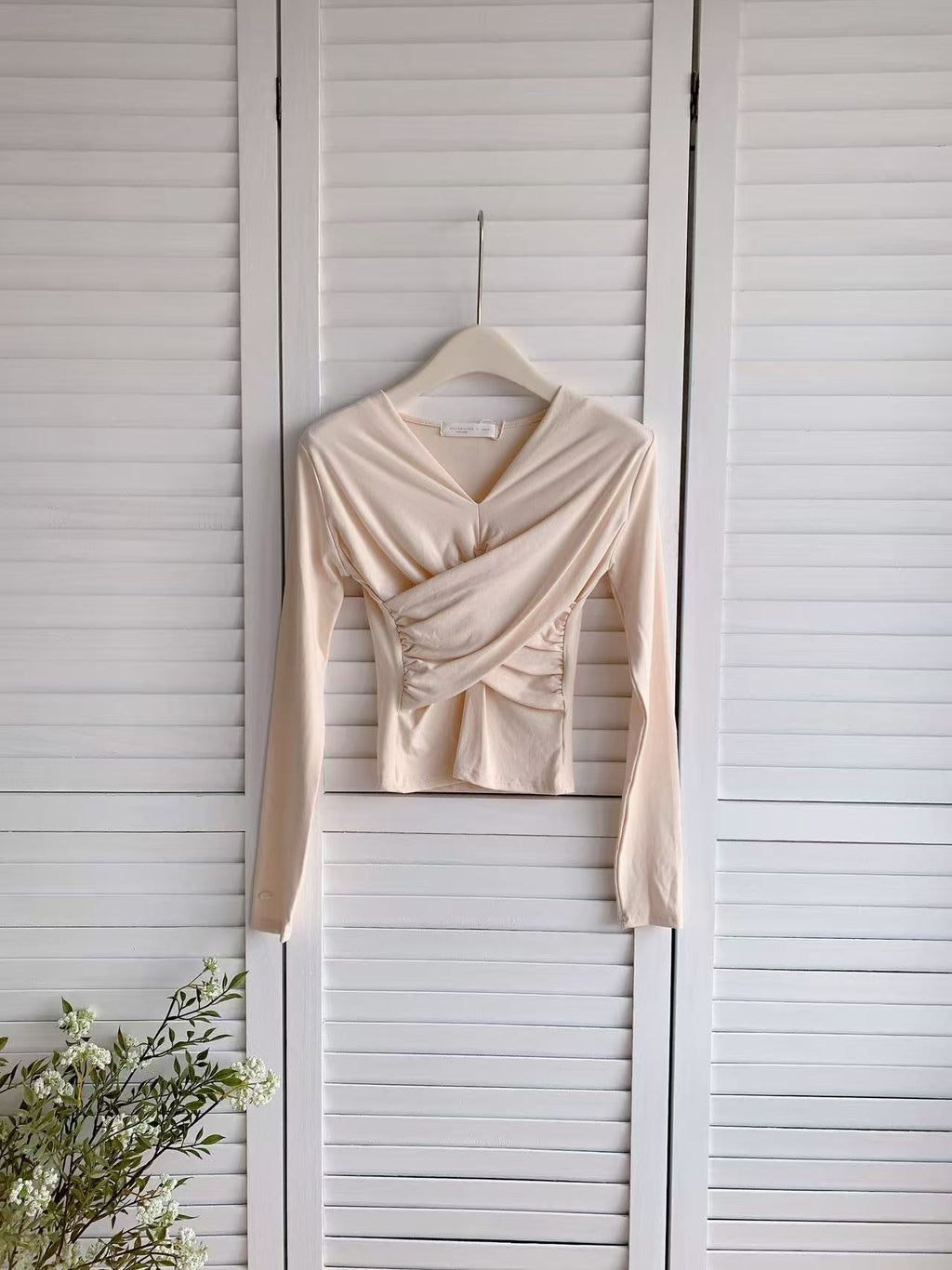 HELLO MILK TEE- 86020 法式上衣