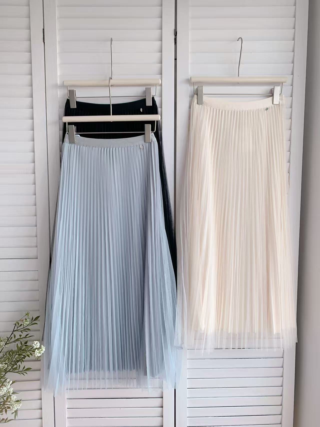 HELLO MILK TEE- 86040 百褶半裙