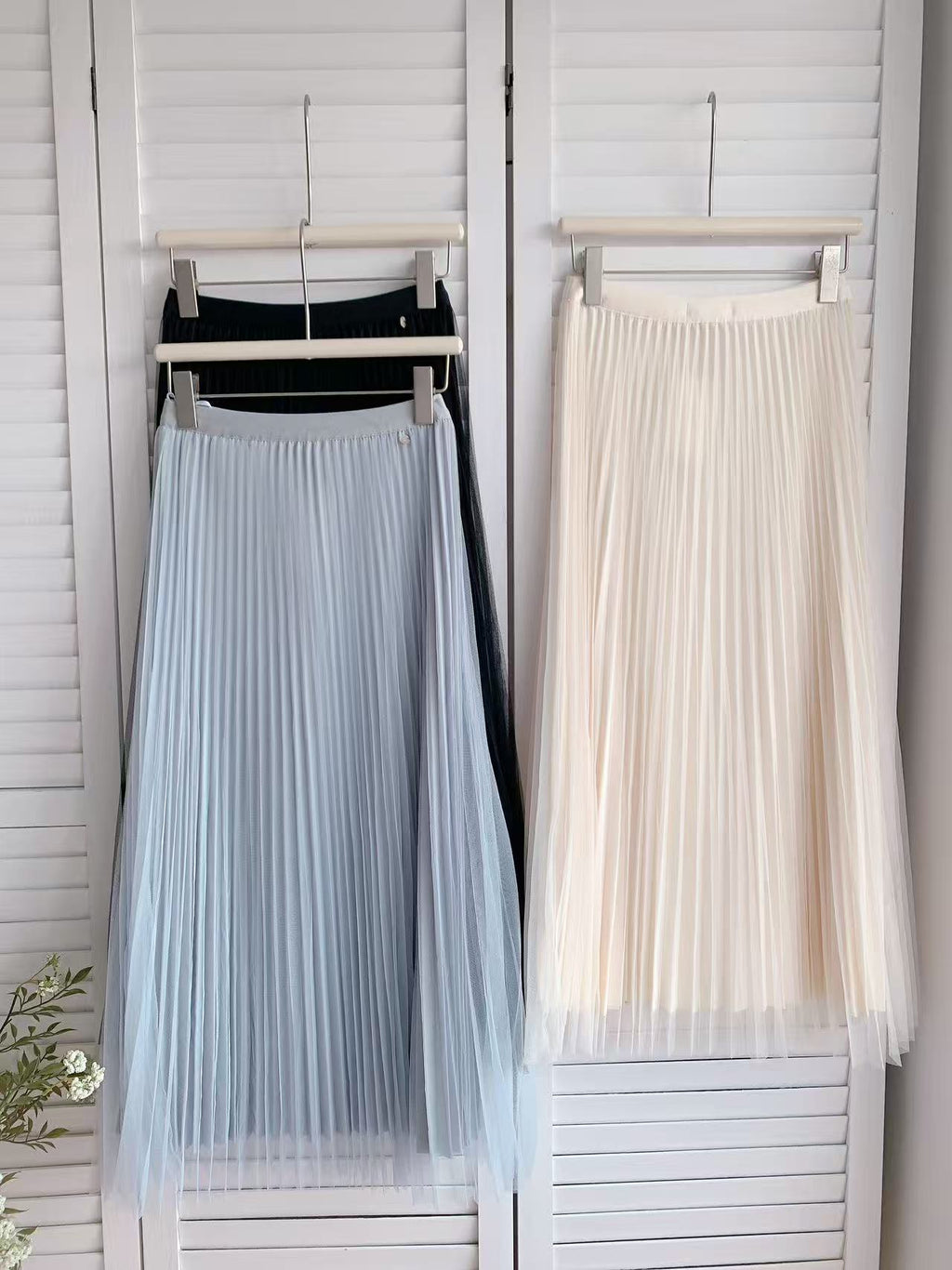 HELLO MILK TEE- 86040 百褶半裙