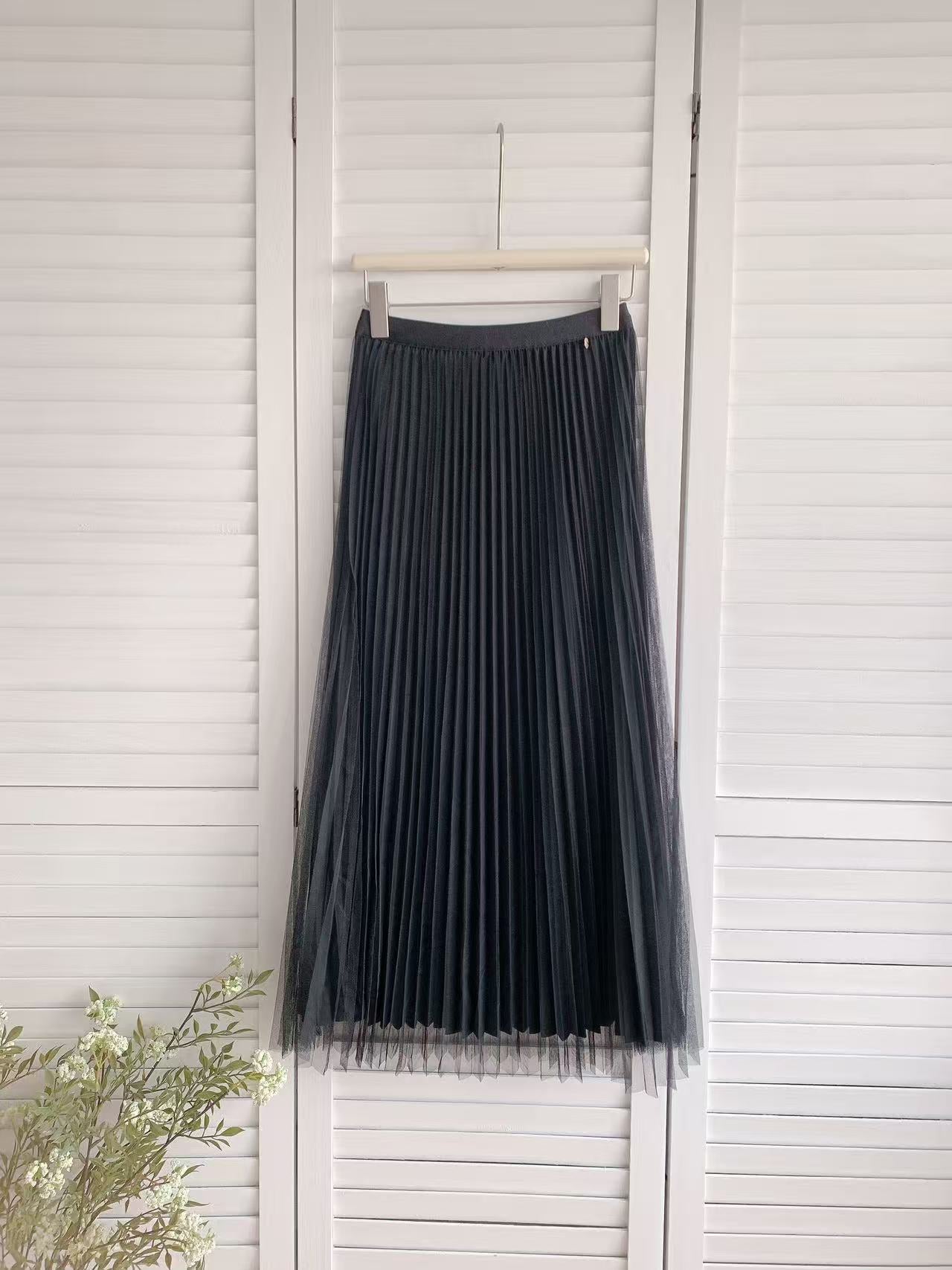 HELLO MILK TEE- 86040 百褶半裙