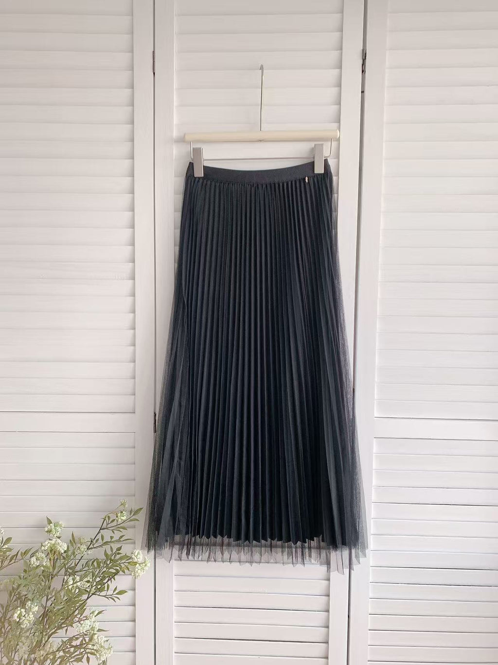 HELLO MILK TEE- 86040 百褶半裙