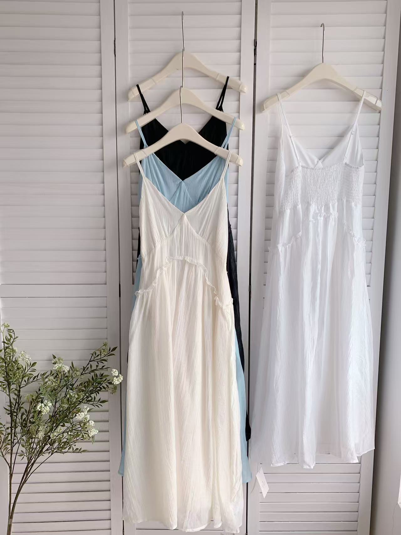 HELLO MILK TEE- 86177 吊帶連衣裙