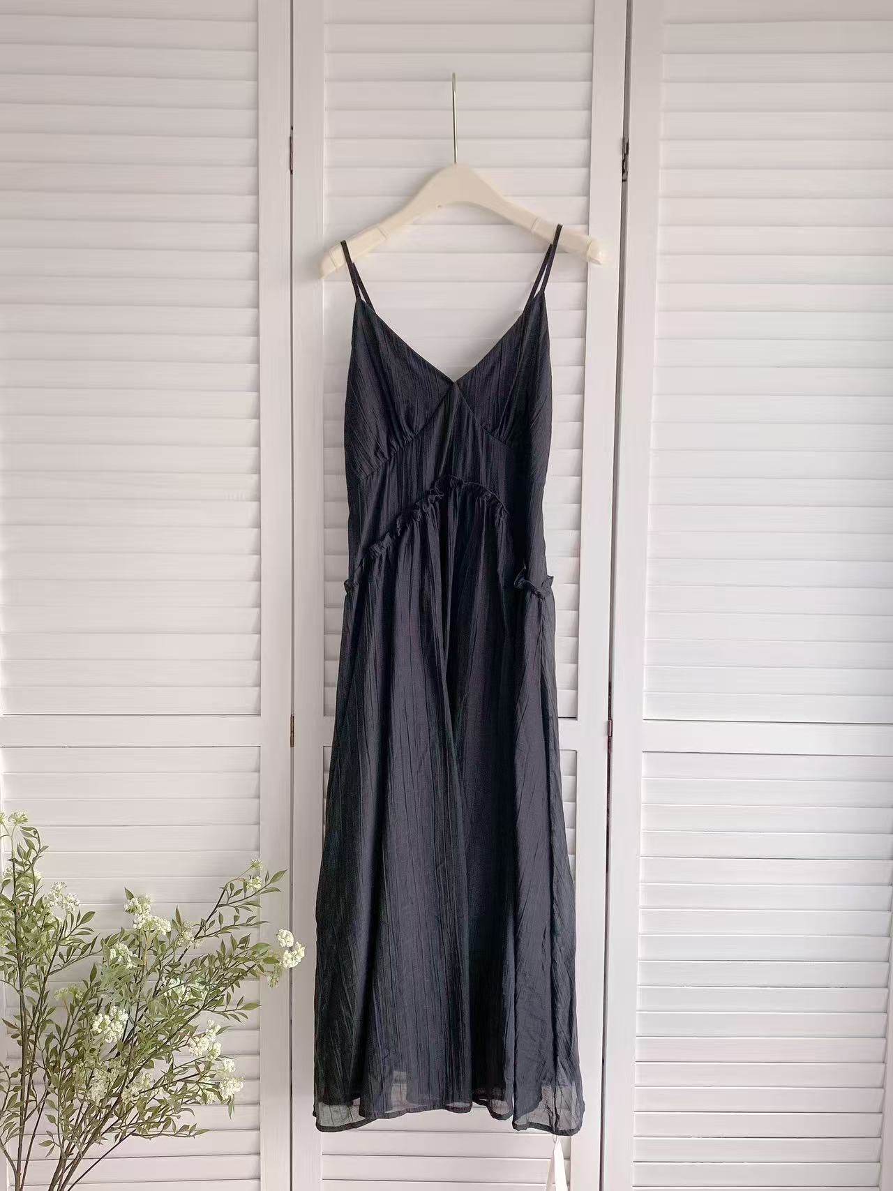 HELLO MILK TEE- 86177 吊帶連衣裙