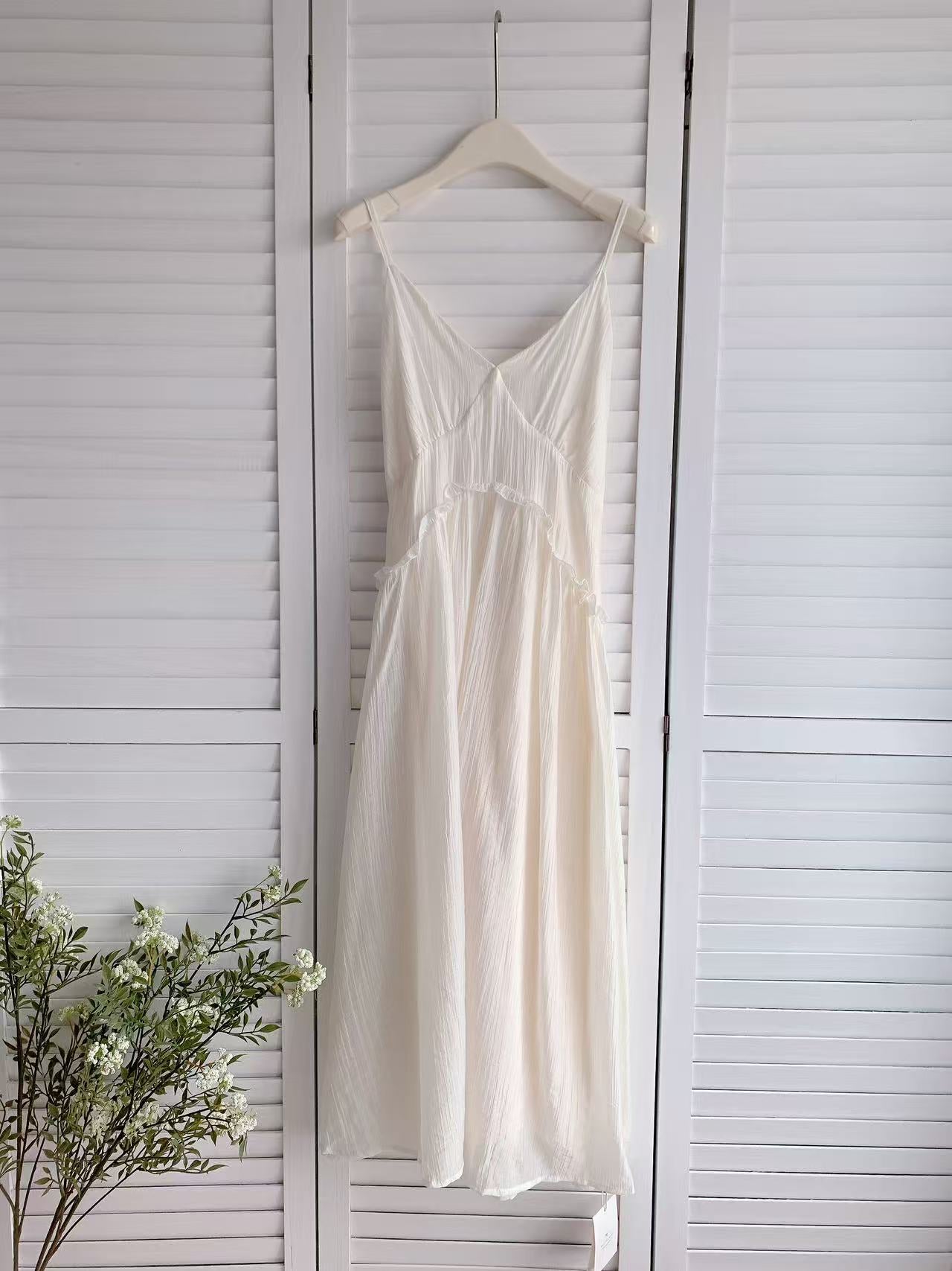 HELLO MILK TEE- 86177 吊帶連衣裙