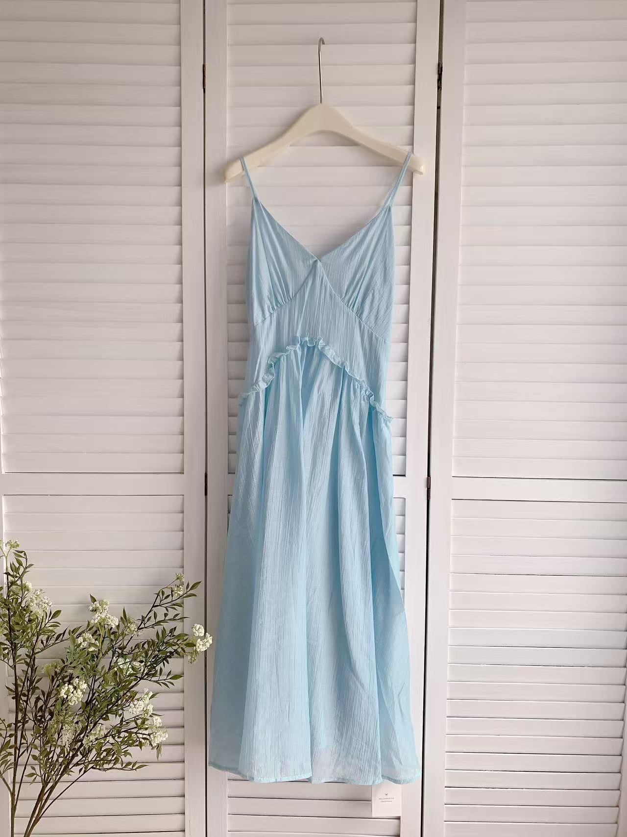 HELLO MILK TEE- 86177 吊帶連衣裙