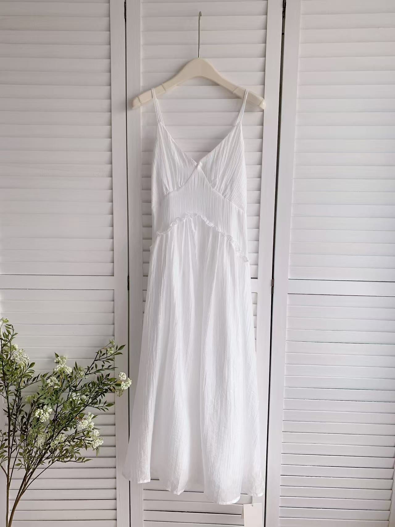 HELLO MILK TEE- 86177 吊帶連衣裙