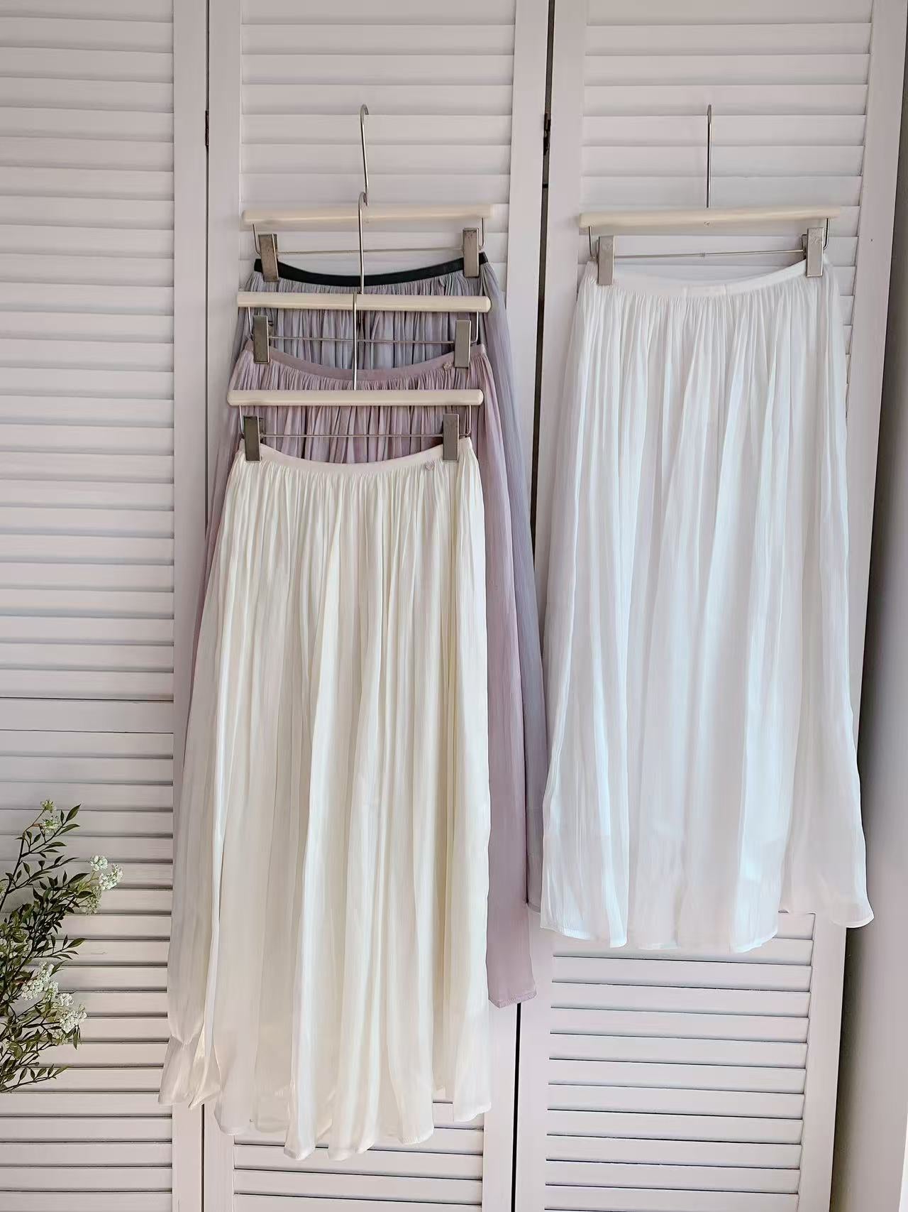 HELLO MILK TEE- 86041 質感半裙