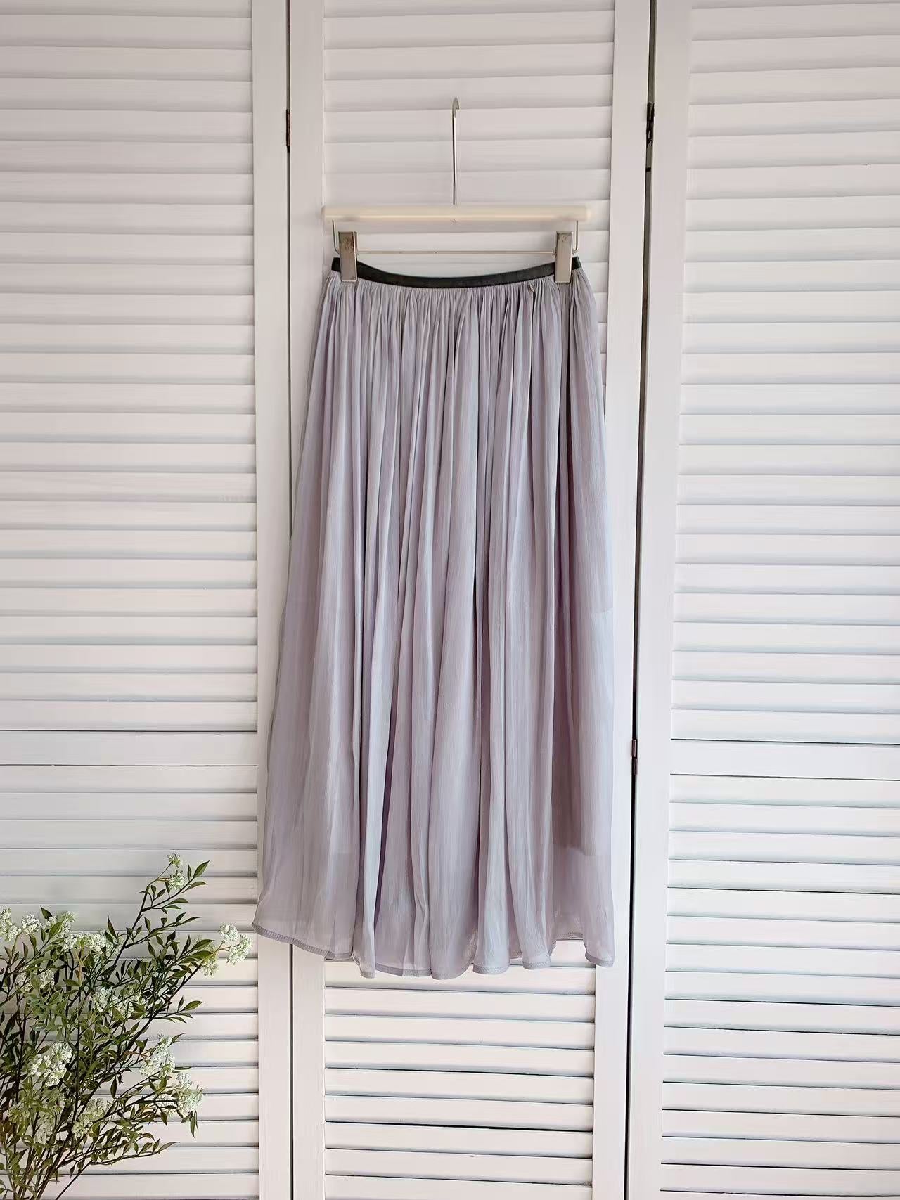 HELLO MILK TEE- 86041 質感半裙