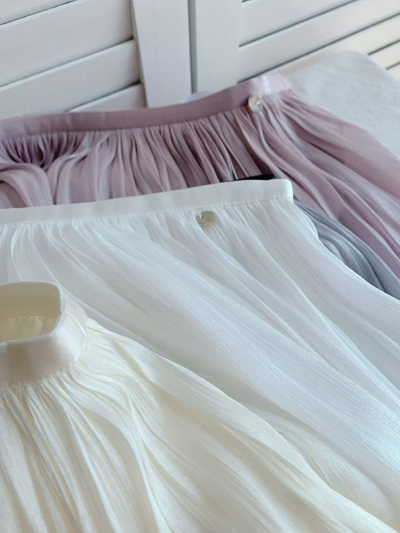 HELLO MILK TEE- 86041 質感半裙