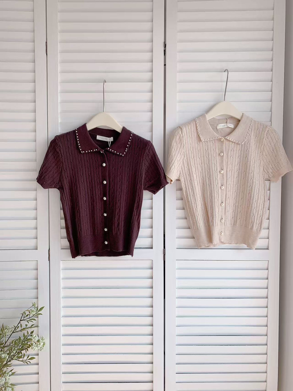 HELLO MILK TEE- 86070 翻領短袖