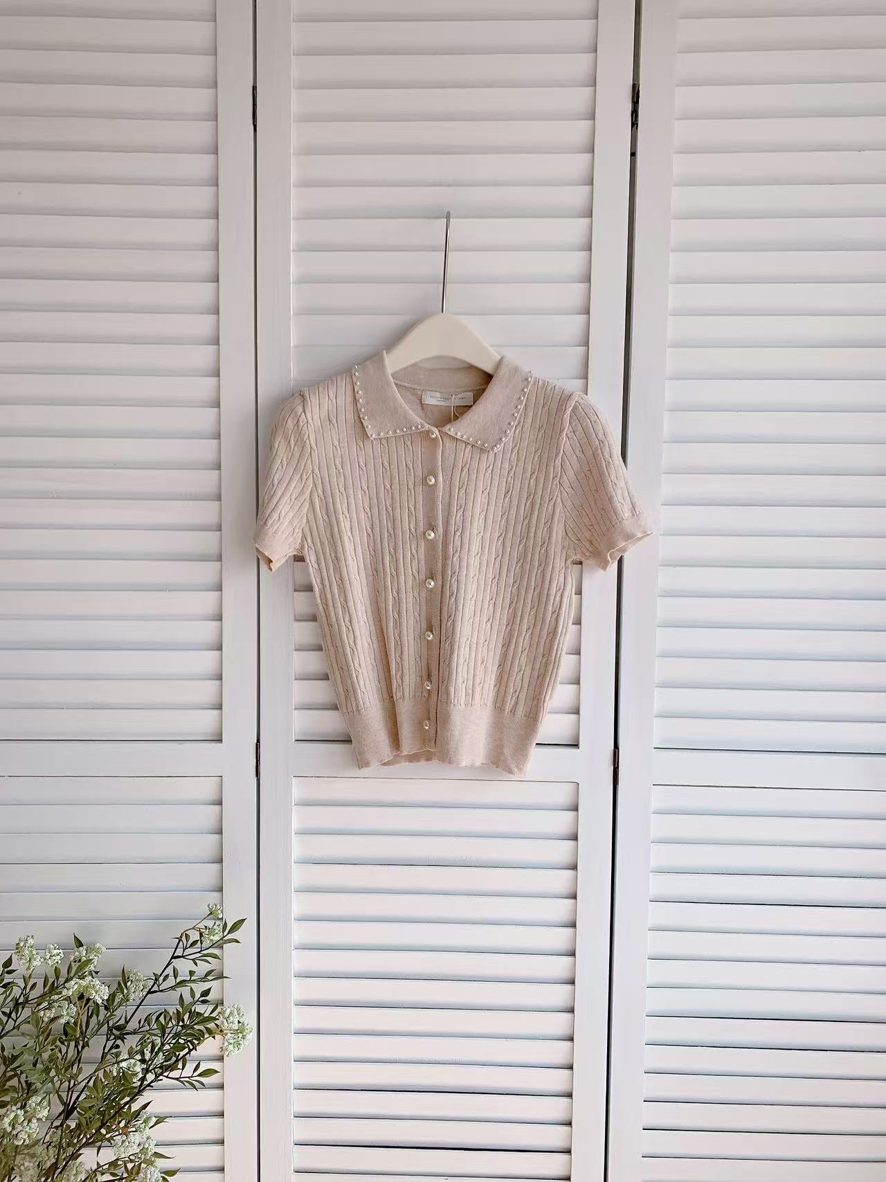 HELLO MILK TEE- 86070 翻領短袖