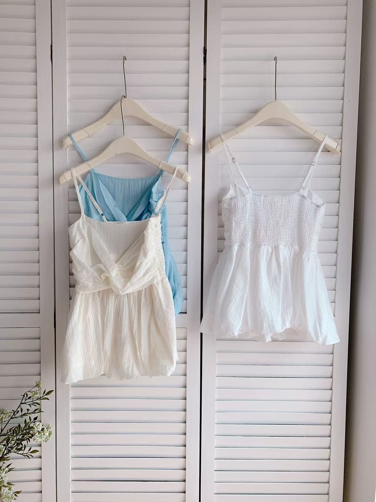 HELLO MILK TEE- 86178 吊帶上衣