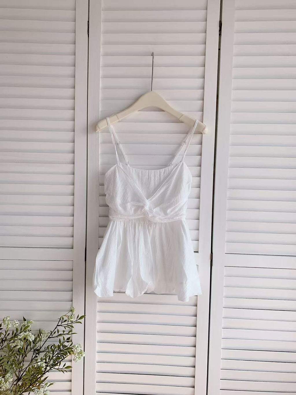 HELLO MILK TEE- 86178 吊帶上衣